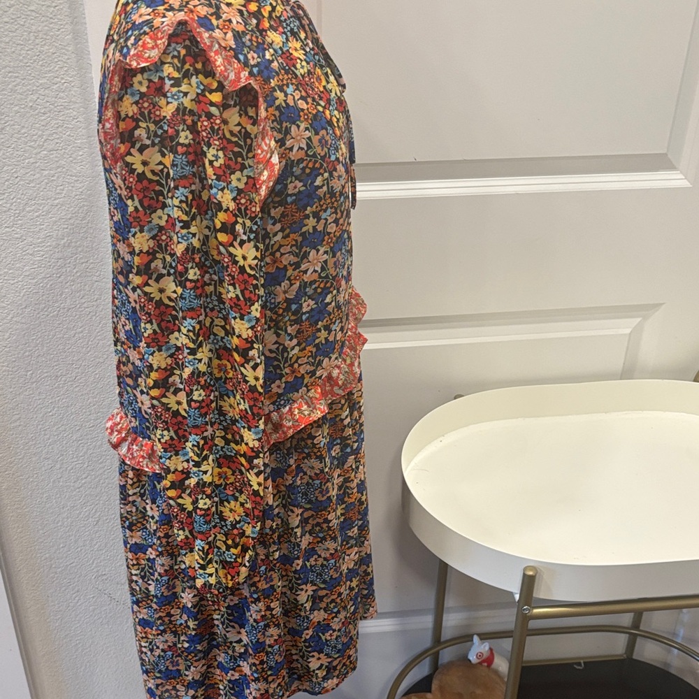 EUC Code x Mode Floral Multi-Pattern Dress - image 7